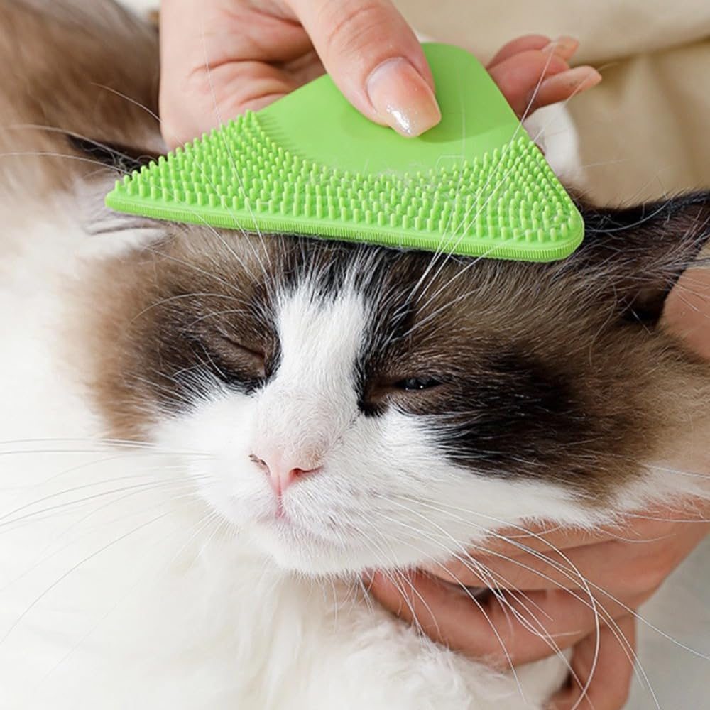 Poemtian Pet Brush for Shedding, Double-Sided Rubber Pet Hair Removal Brush, Pet Hair Shedding Solution, Dog and Cat Hair Remover for Pet Grooming and Shedding image number 5