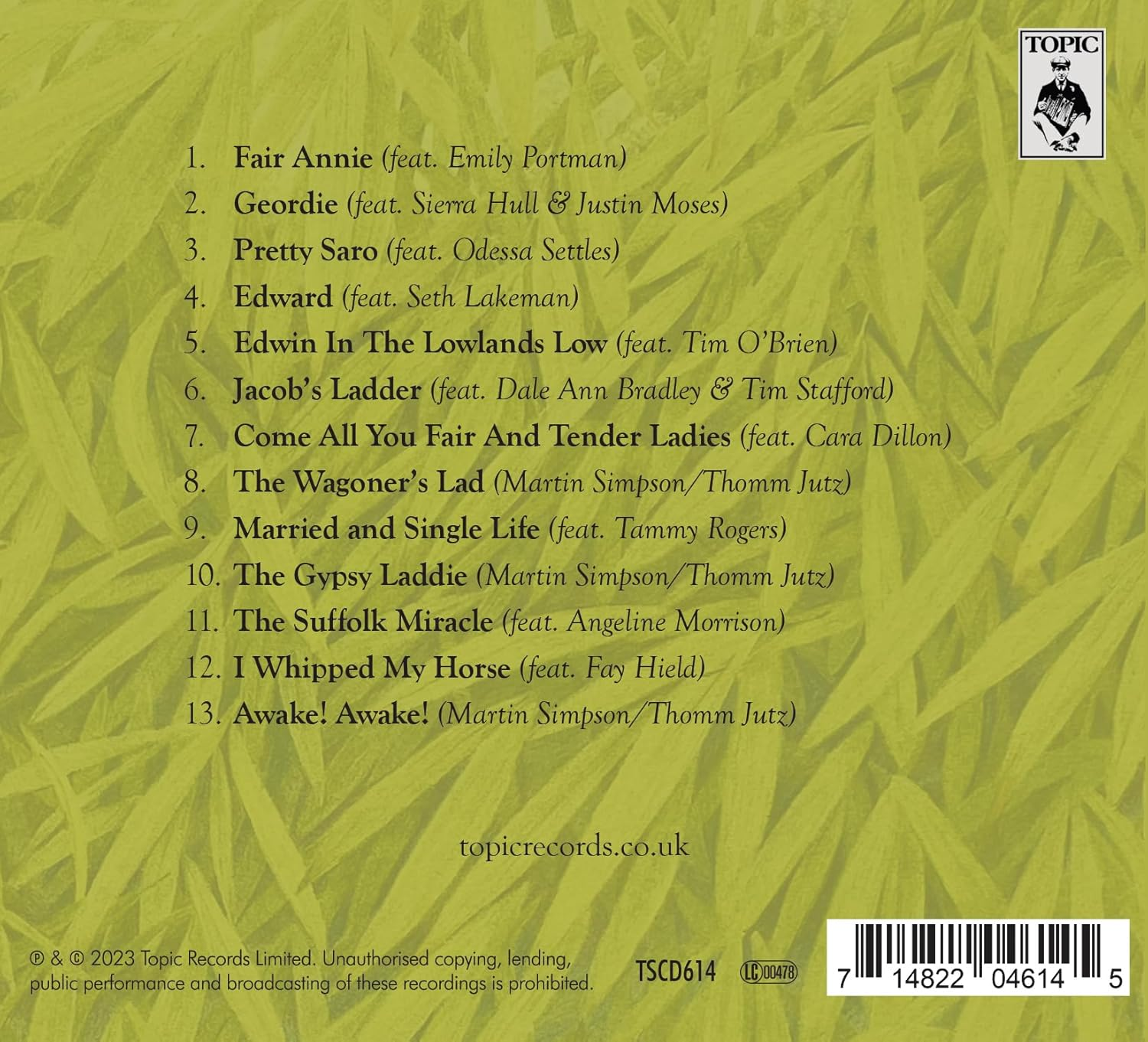Nothing but Green Willow : the Songs of Mary Sands and Jane Gentry