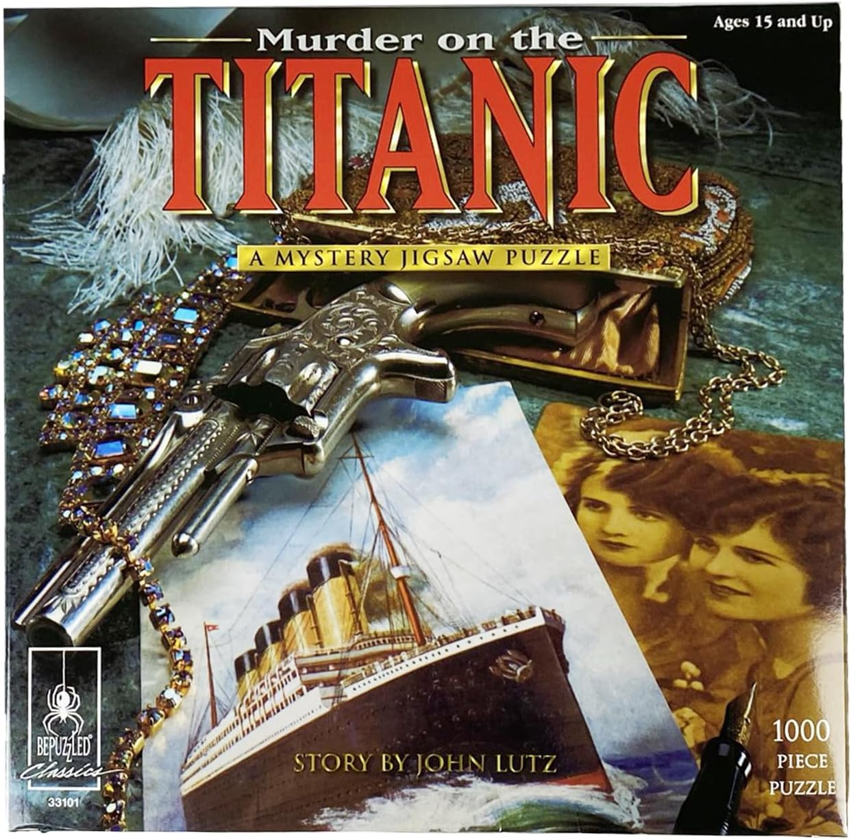 Bepuzzled, Classic Mystery 1000Pc Jigsaw Puzzle - Murder on the Titanic,
