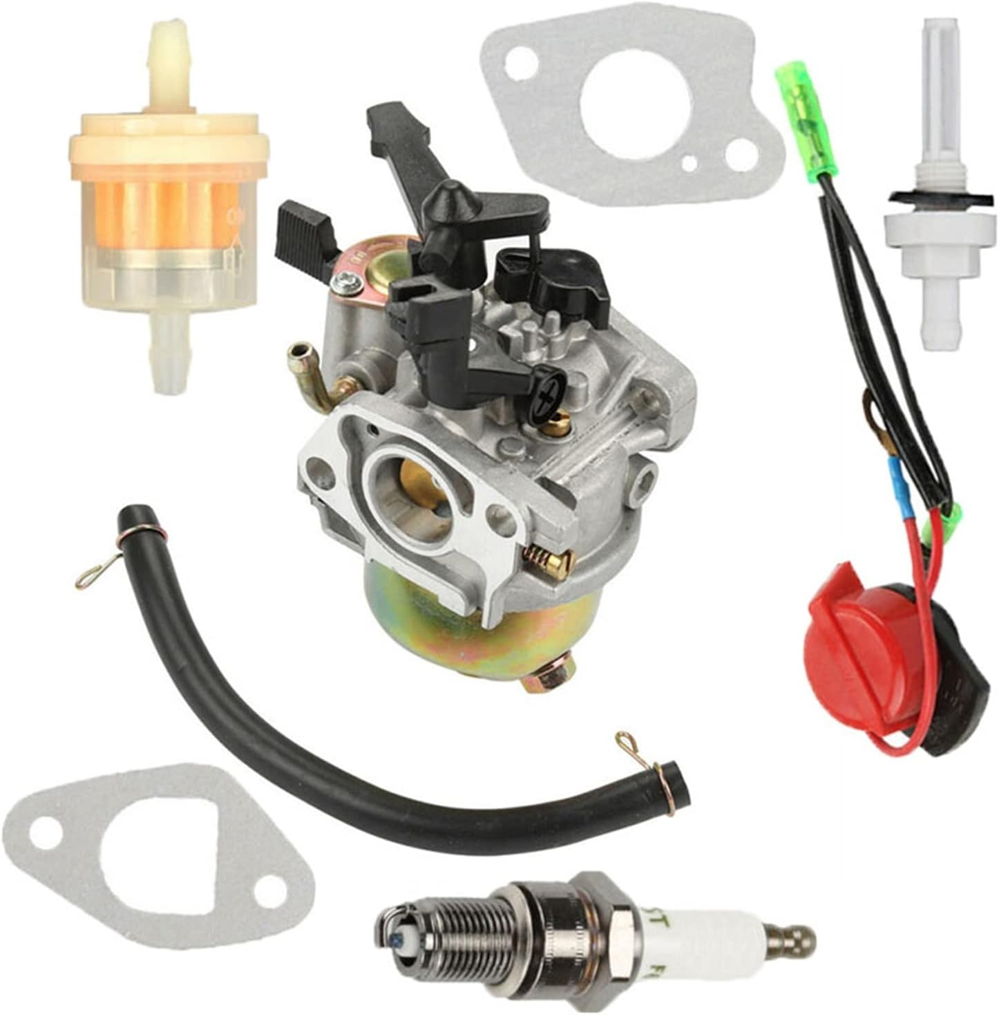 LESANGBAIHUODIAN Carburetor Carb Replacement Accessories Kit Fit for Troy-Bilt 21C-65M1011 21C-65M1066 Super Bronco CRT Tiller Carburetor Parts
