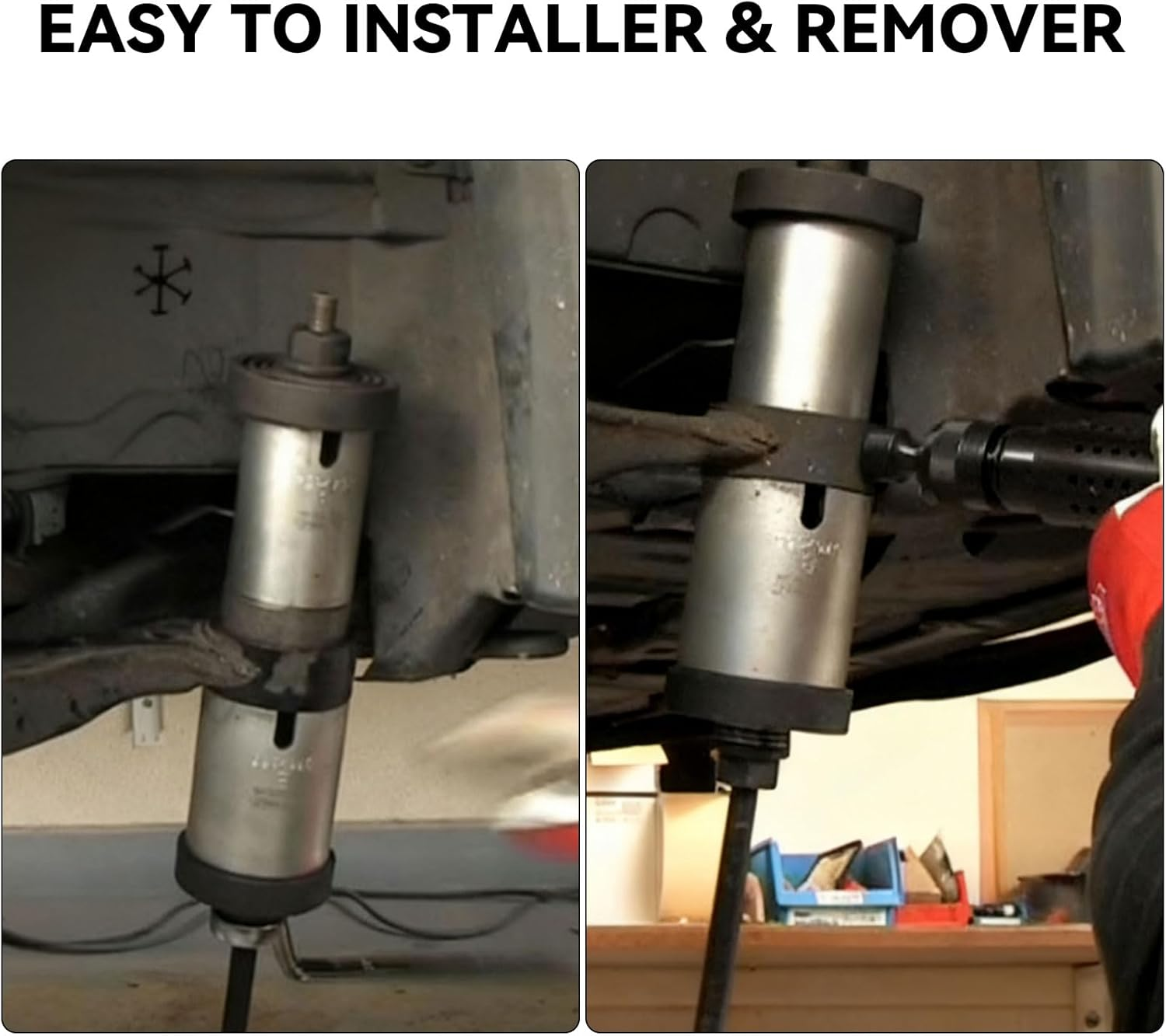 36Pcs Bushing Bearing and Seal Removal Tool Set, Universal Press & Pull Sleeve Installation Tool with Spindles and Step Discs, Automotive Suspension Bushing Extractor Kits for Silent Rubber Bearings image number 3