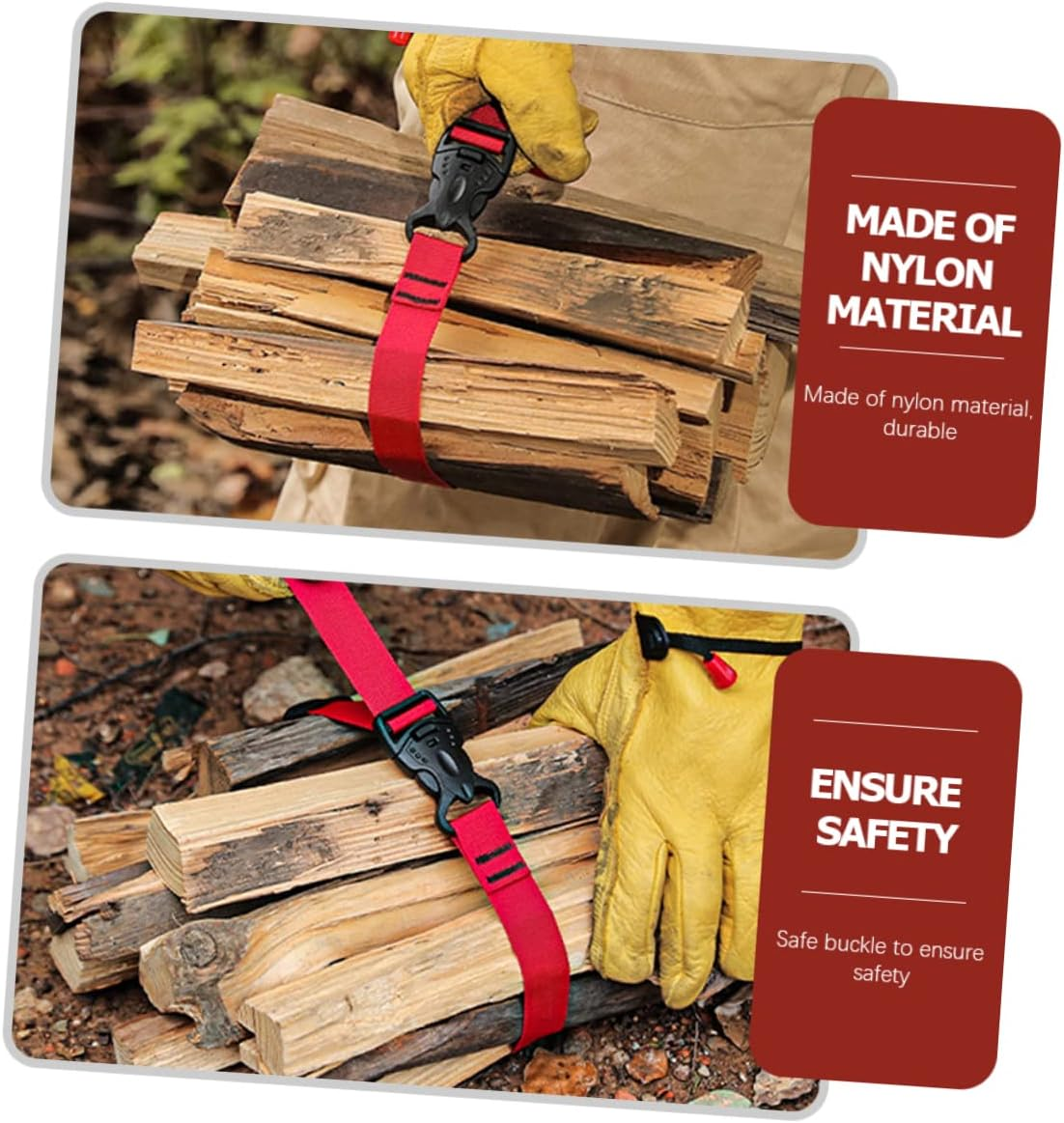 Yardenfun 3PCS Adjustable Nylon Luggage Straps Buckles Multi-Functional Cargo Fixing Ties for Travel and Outdoor Use image number 3