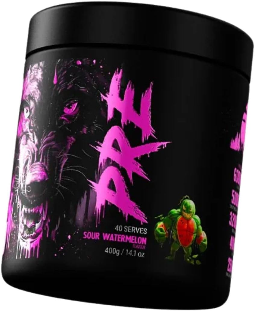 Black Wolf Pre 40 Serves Sour Watermelon Extreme Potency Pre-Workout image number 1
