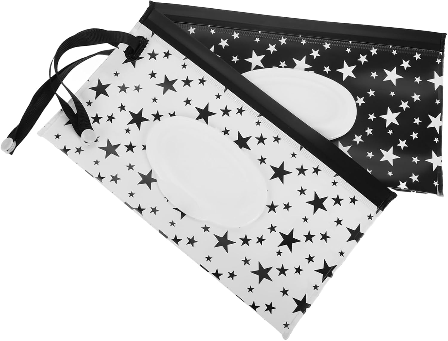 2Pcs Travel-Friendly Wipe Dispenser Pouch Refillable Wet Tissue Bag for Bedside Stroller image number 3