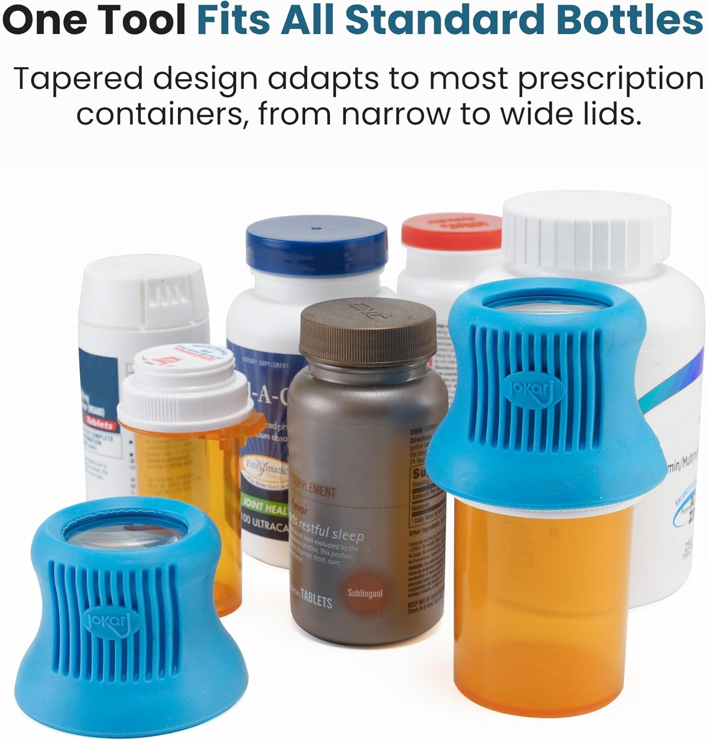 Medicine Bottle Opener Opens Bottles for Fast Access to Tablets, Capsules, Pill Bottle Opener - Aids Elderly, Seniors or Anyone Who Suffers from Arthritis or Arthritic Hands. image number 1