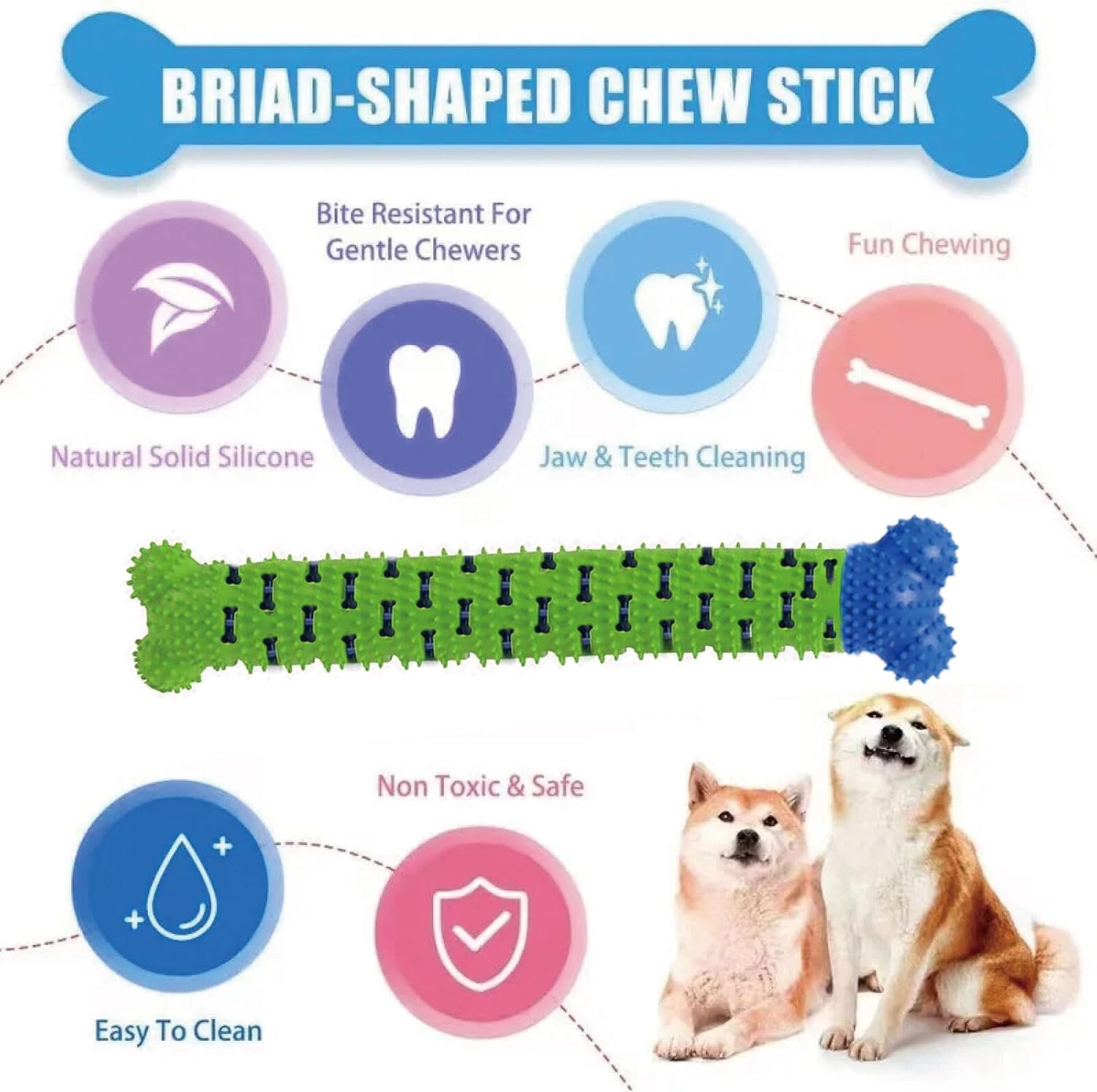 Tootoo K9 Denta Brush Pet Dental Care Chew Toy (1Pc) - 1Pc image number 6