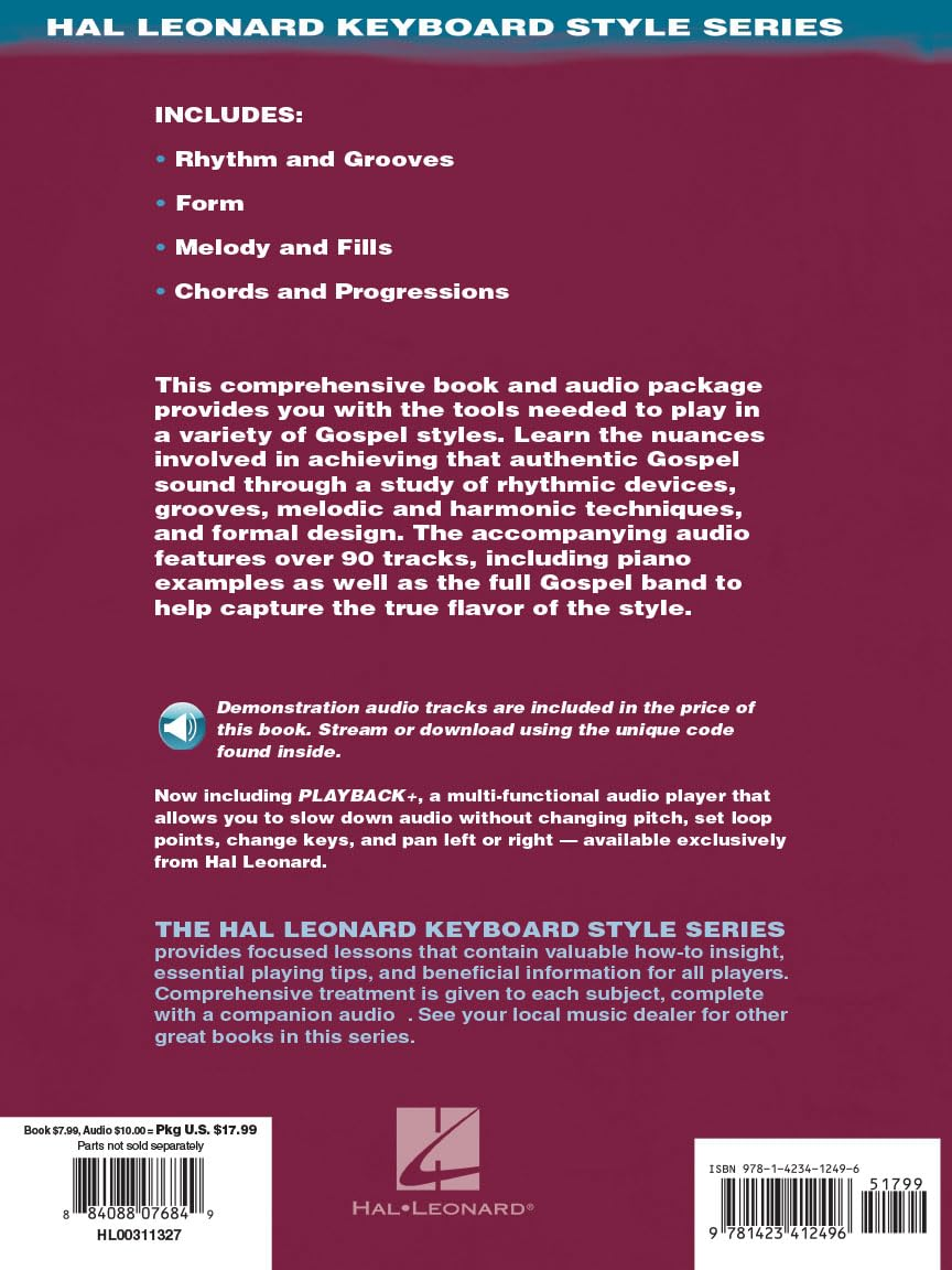 Gospel Piano: Hal Leonard Keyboard Style Series (Bk/Online Audio)
