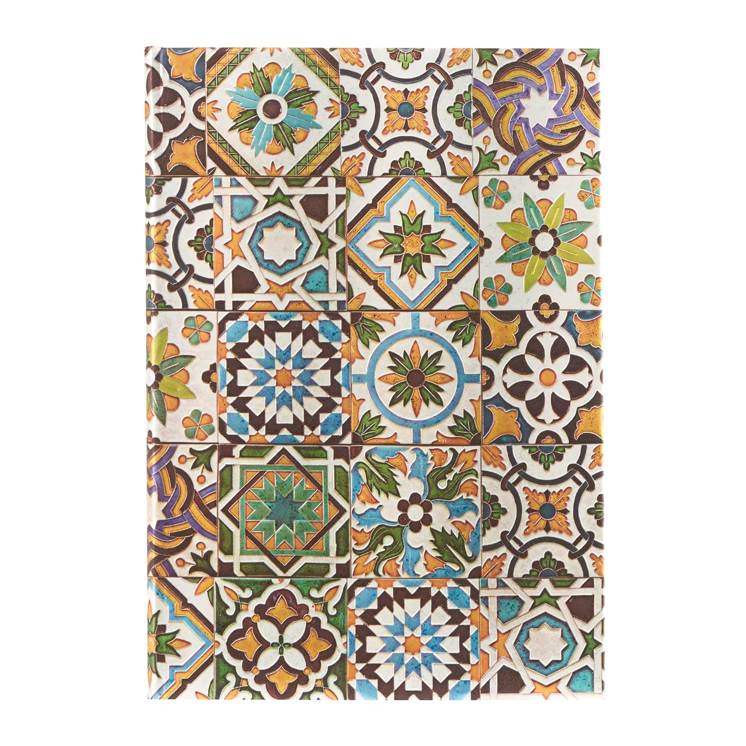 Porto (Portuguese Tiles) Midi Unlined Hardback Journal (Elastic Band Closure) image number 3