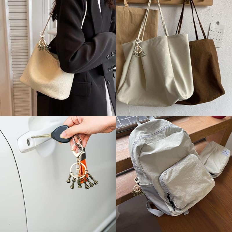 Chess Themed Gifts for Nephew Son Birthday Graduation Gifts for Grandson Teacher Appreciation Presents for Teachers Chess Piece Keychain Accessories for Backpack Novelty Bag Charms for Handbags Wallet image number 5