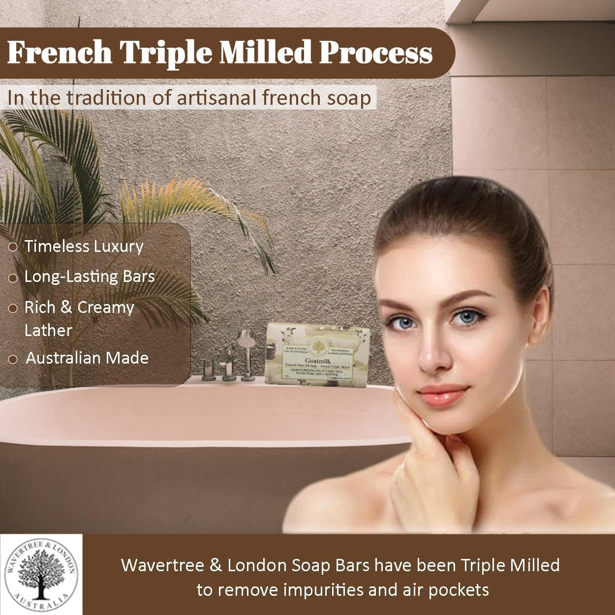 Wavertree and London Goatmilk Soap Bar 200 G image number 6