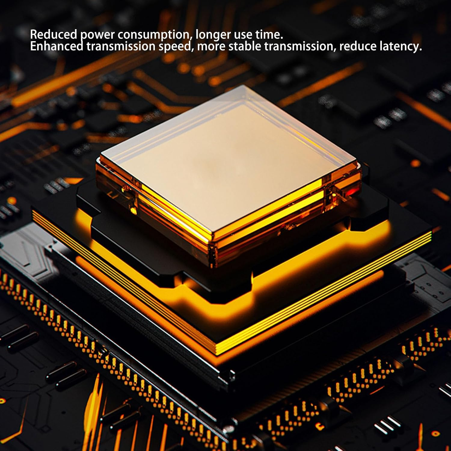 Cuifati Wireless Bone Conduction Headphones 5.3 IPX7 Waterproof Subwoofer Earbuds with Charging Case for Sports image number 3