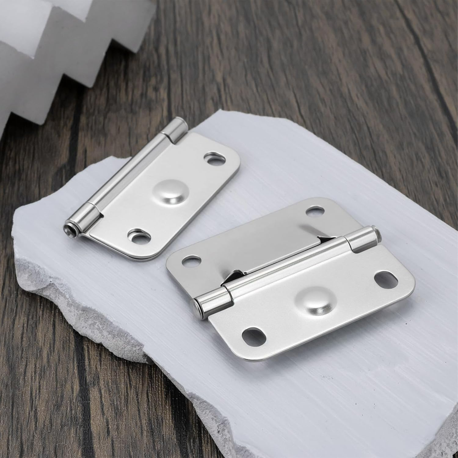 SG Store 2 Pieces Stainless Steel Cooler Hinges Ice Chest Hinge Replacement Compatible with Coleman Cooler 5226 5227B 5235 with Screws image number 6