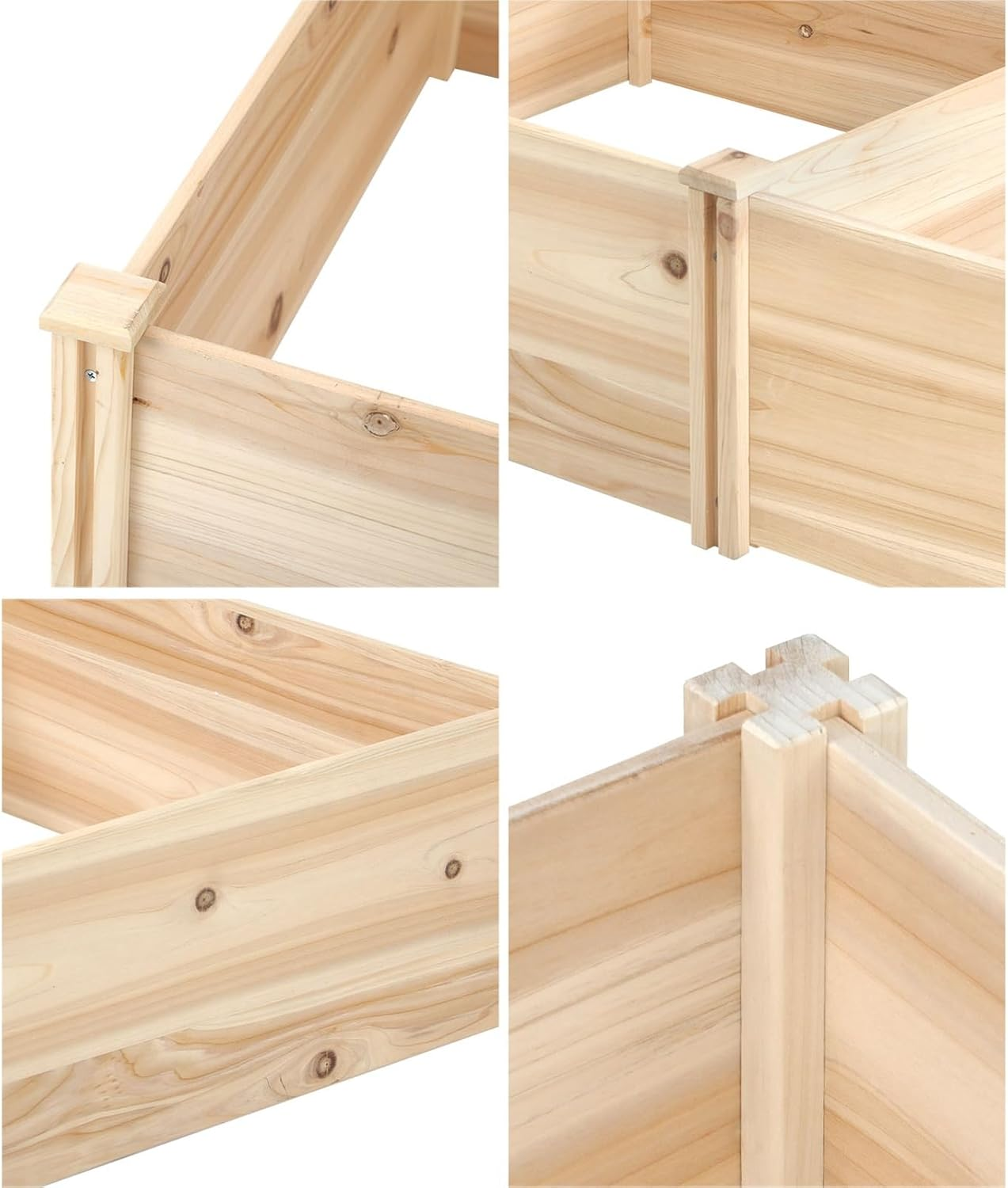 Livsip 2PCS Wooden Garden Bed Raised Garden Bed 240X45X45CM image number 4