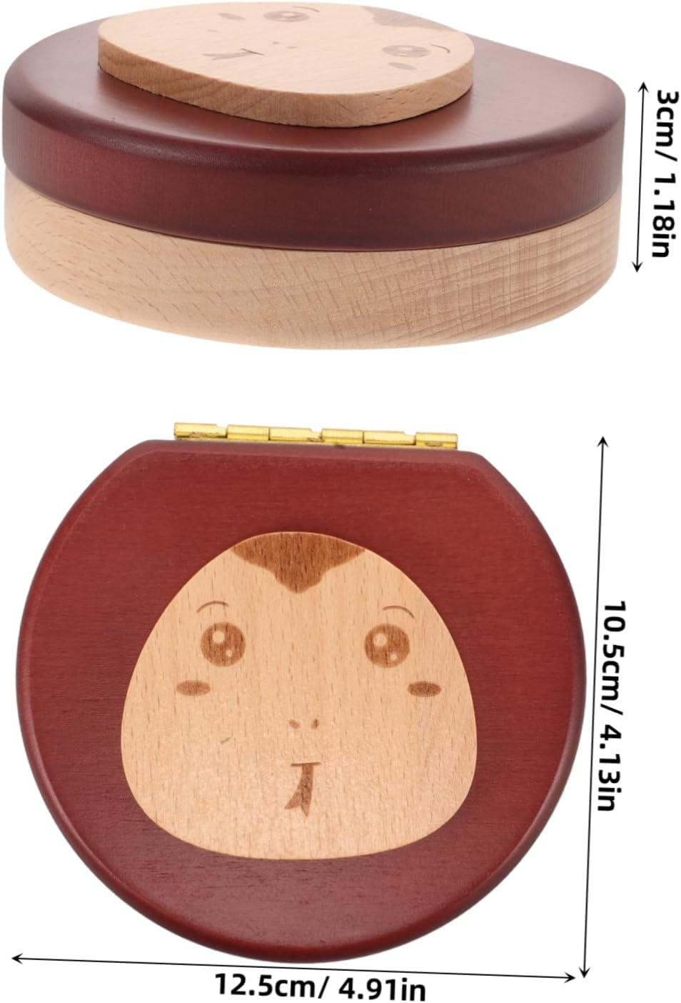 Yardwe Boys Girls Tooth Keepsake Box Wooden Tooth Collection Box Milestone Labels image number 6