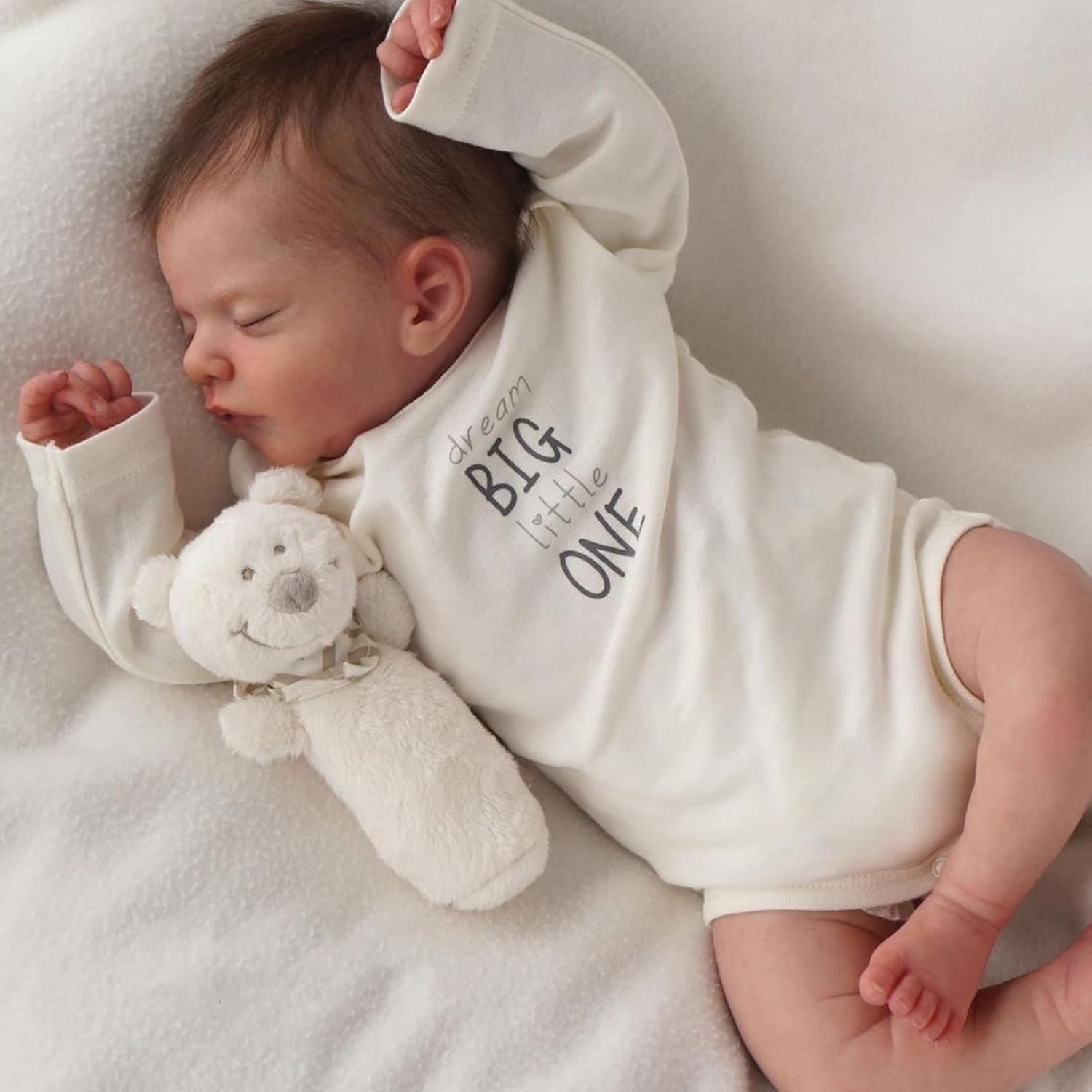 ZIYIUI Lifelike Dolls Reborn Baby Doll Girl Handmade Silicone Reborn Baby Doll Outfit 48 Cm Kids Toy