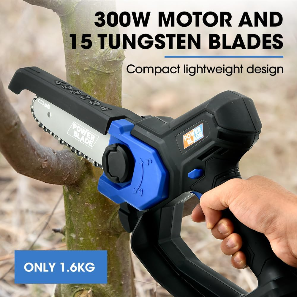 Powerblade SW7 20V Cordless Convertible Mini Chainsaw Pole Saw Kit, Telescopic Electric Tree Pruner with Lithium Battery & Fast Charger image number 5