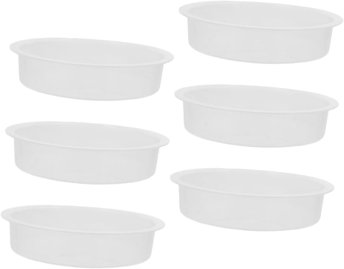 Yardwe 6Pcs Plastic Bird Bath Bowl Replacement for Outdoor Garden Balcony Lightweight Bird Water Feeder Bowls to Attract Hummingbirds Parrots image number 6