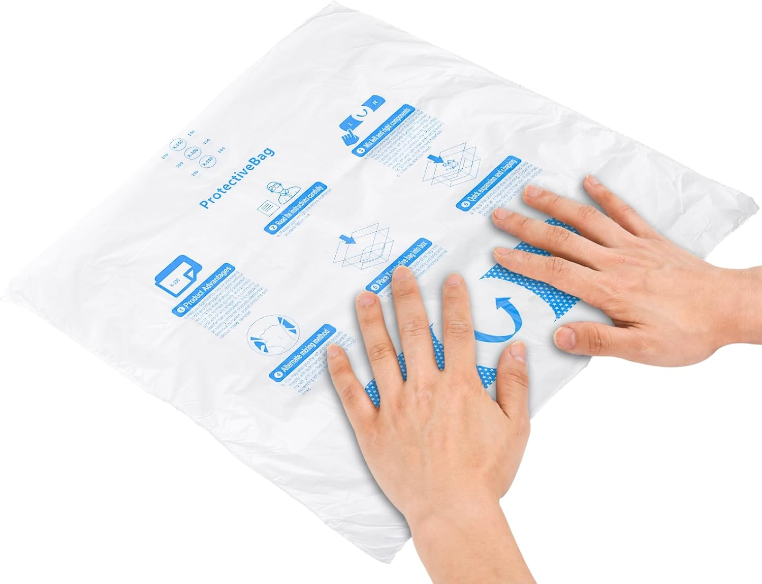 8 Pcs 14&rdquo;X16&rdquo; Expanding Foam Packaging for PC & Irregular-Shaped Items - Shockproof Expandable Packing Foam, Protective Computer Shipping Material for Electronics & Fragile Devices