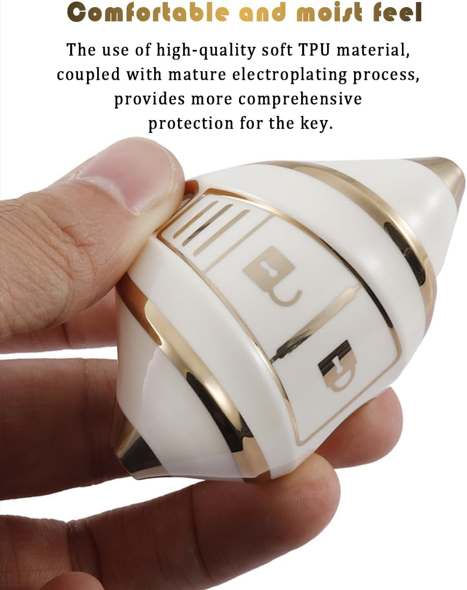 Ontto TPU Car Key Fob Cover Fit for Nissan 350Z Altima Armada Maxima Murano Pathfinder Sentra Quest for Infiniti G35 QX56 Key Holder Smart Case Shell Keyring Keychain Styling Accessories 3 Buttons E1 image number 5