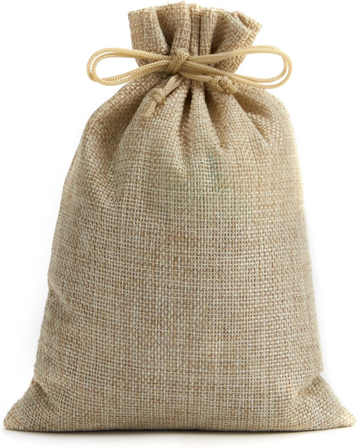 Tendwarm 50Pcs 6X8 Inch Burlap Gift Bags with Drawstring Recyclable Linen Sacks Bag for Wedding Favors Party DIY Craft