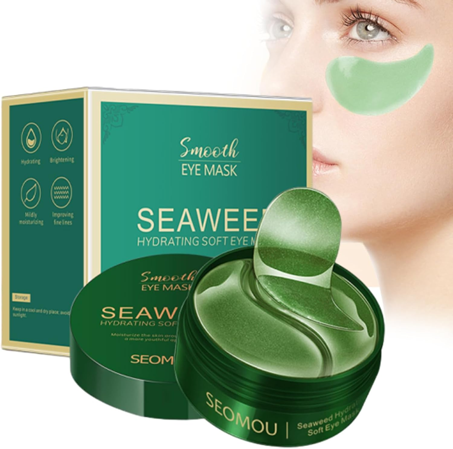 60-Pack under Eye Mask Set，Revitalizing Eye Masks Skincare with Collagen Mask Technology， Hydrate, Brighten，Reduce Wrinkles! image number 5