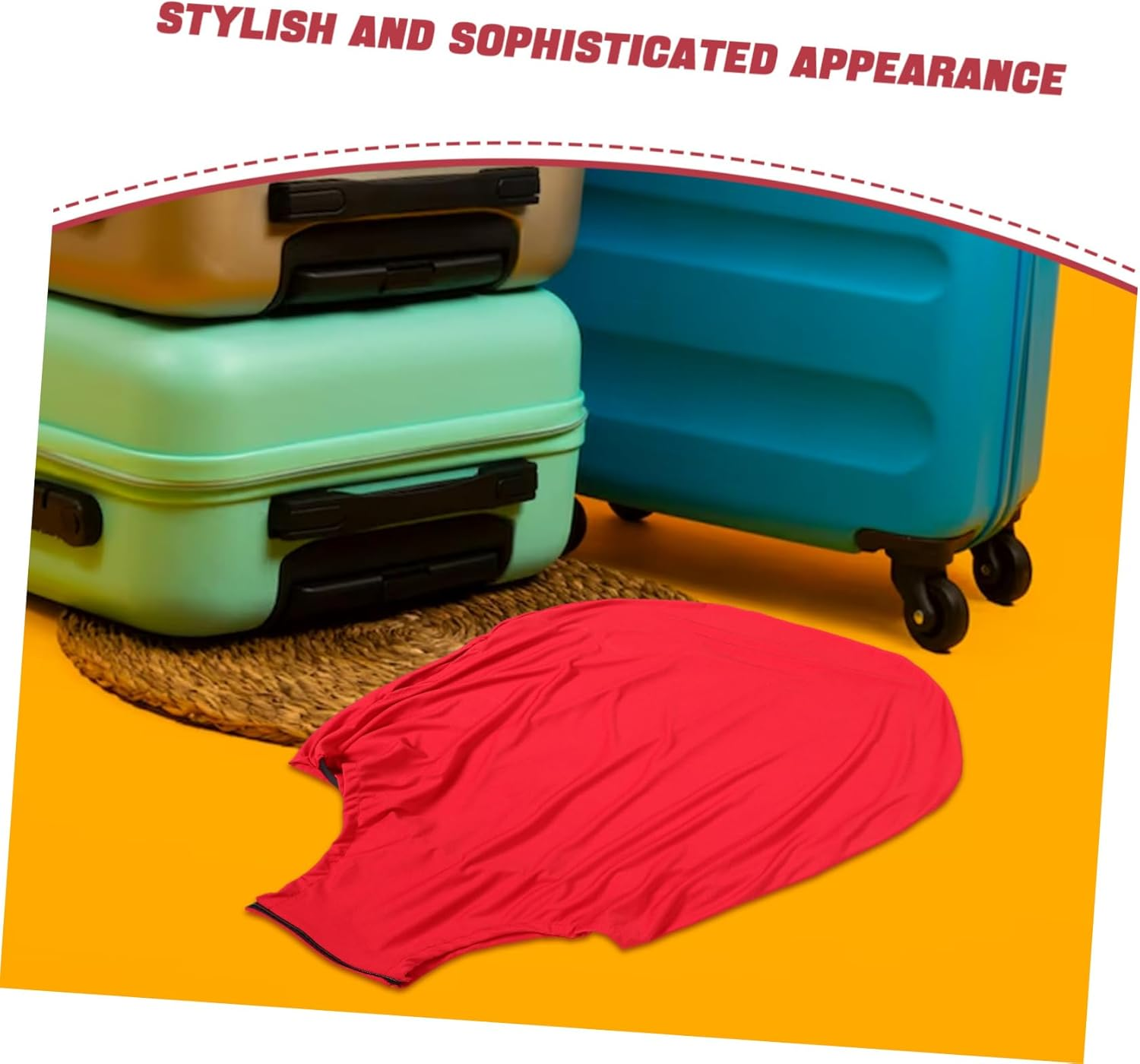 FOMIYES Elastic Suitcase Protective Cover for Traveling Luggage Protector Cover Fits Suitcases Protector for Airplane Travel image number 1