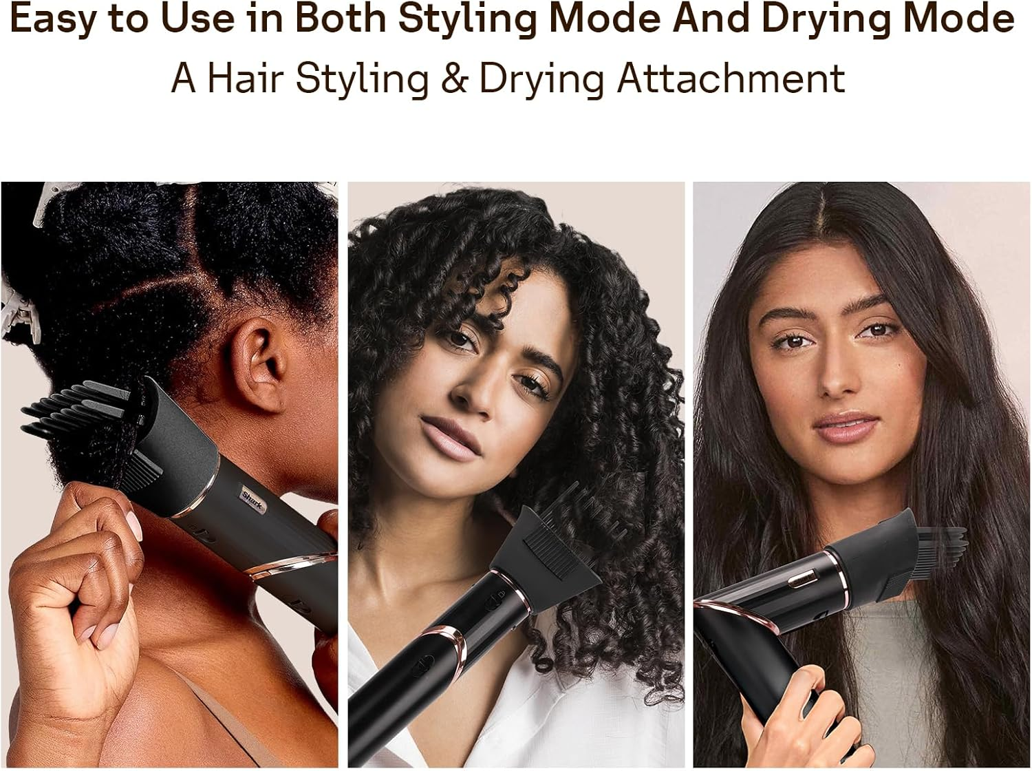 Wide Tooth Comb for Shark XSKHD4WTCB Flexstyle, Comb Attachment for Shark Flexstyle Air Styling & Drying System, Styling Tool for Curly and Coily Hair image number 5