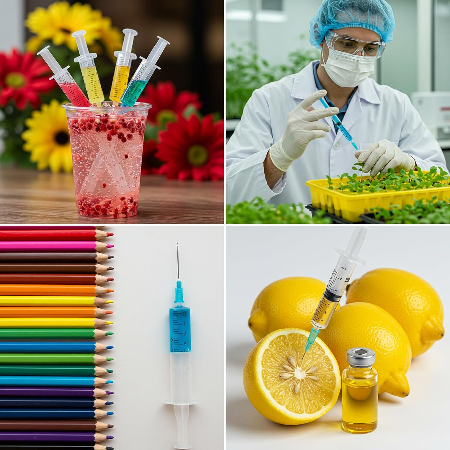 3Ml/Cc Syringes with 23G 1 Inch 25Mm Needle, Disposable Syringe Forlab Measuring Supplies, Individually Wrapped, Pack of 20 image number 4