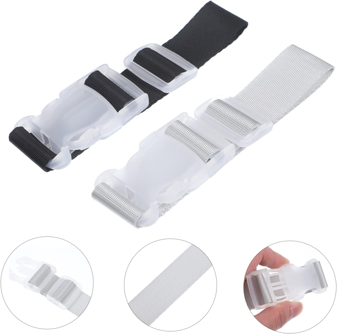 GAROZATION 4Pcs Luggage Straps Suitcase Buckle Straps Heavy Duty for Travel Hiking Camping