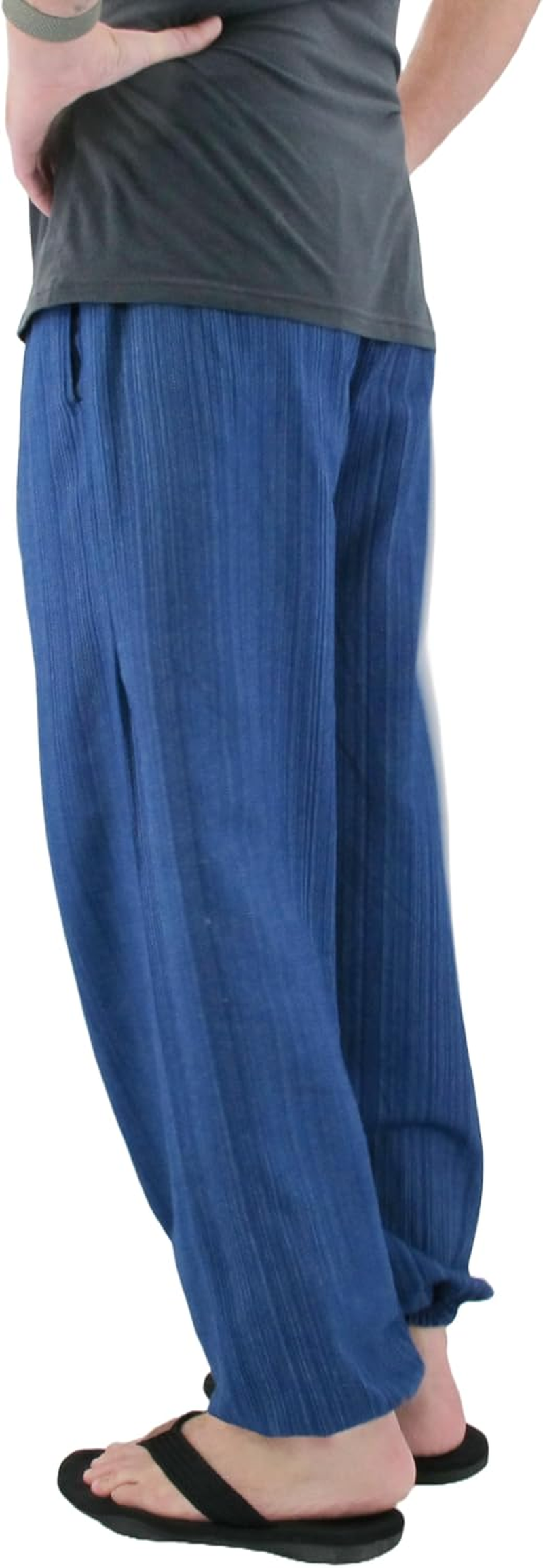 Love Quality Baggy Pants Men'S One Size Cotton Harem Pants Hippie Boho Trousers image number 1