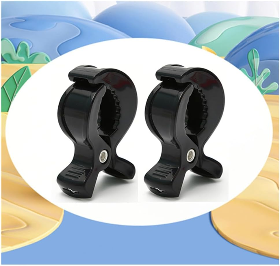 Stroller Pegs to Hook Muslin Sun Shade to Canopy, Wanfoou Black Car Seat Cover Clips, Nursing Cover, Pram Toy Holder, Blanket Clamp, Plastic Universal Clip, Stroller Clips Buggy Accessory, 12 PCS image number 4