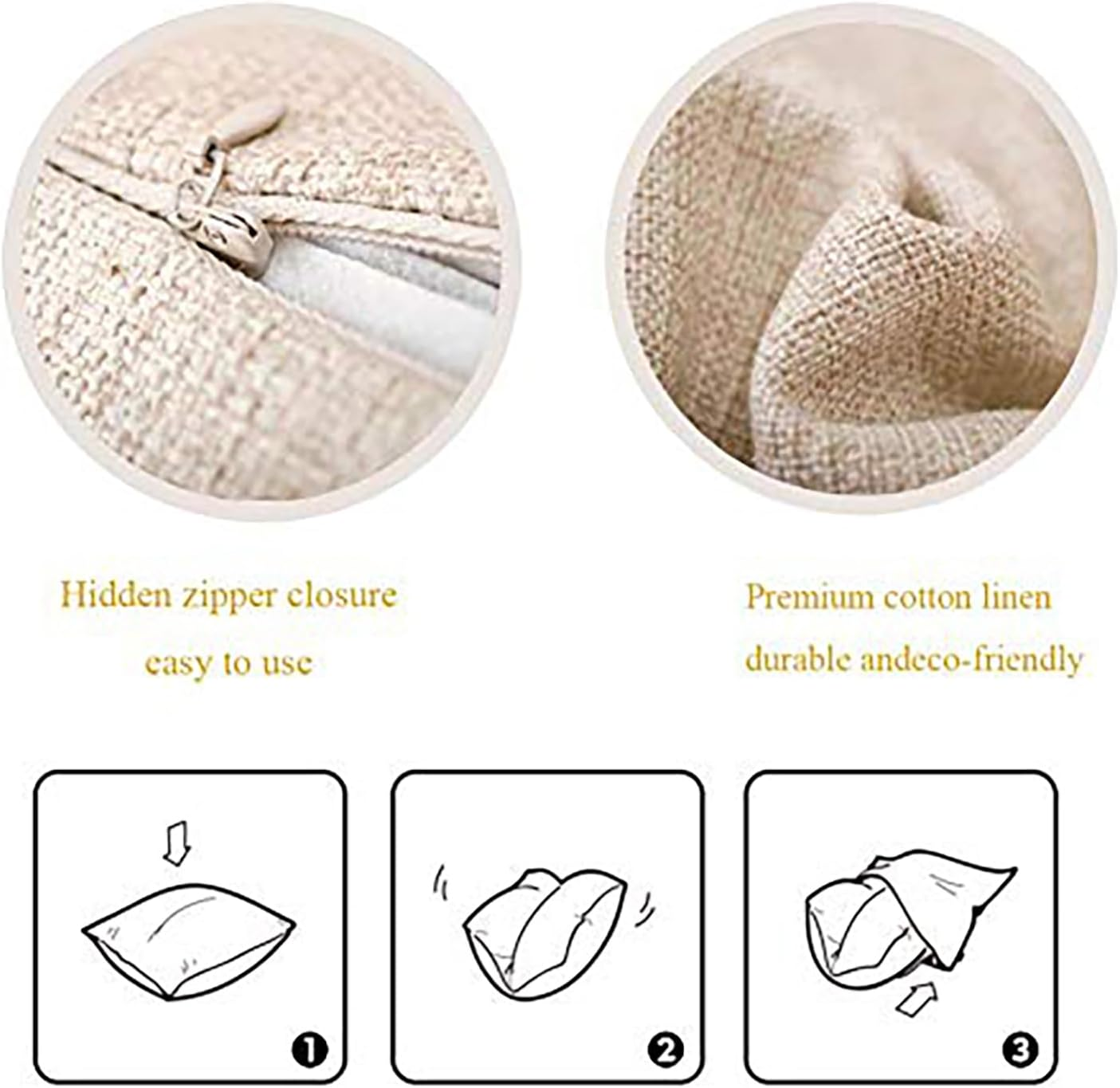 Home Decorative Throw Pillow Covers - Set of 4 Soft Throw Pillow Covers Cushion Case for Sofa Living Room Indoors Outdoors 18X18 Inch (Dark Blue) - Brown image number 5