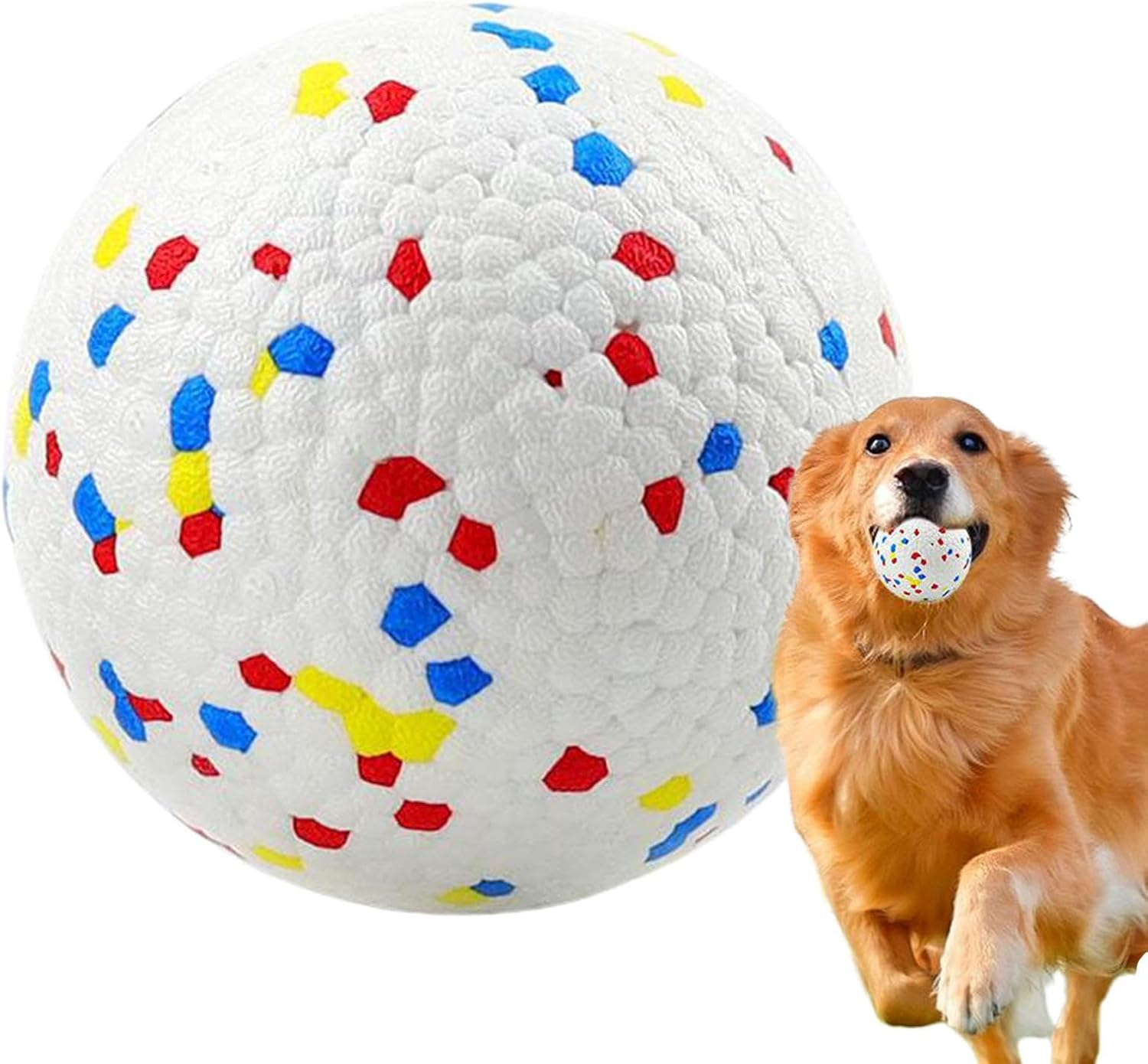 Cileznw Dog Toy Ball, Dog Teething Ball - Dog Toy Unbreakable Tube Ball Teething Toy | Fun Outdoor Puzzle Toy Pet Pacifier for Small Animals, Puppies, Dogs, Interactive image number 5