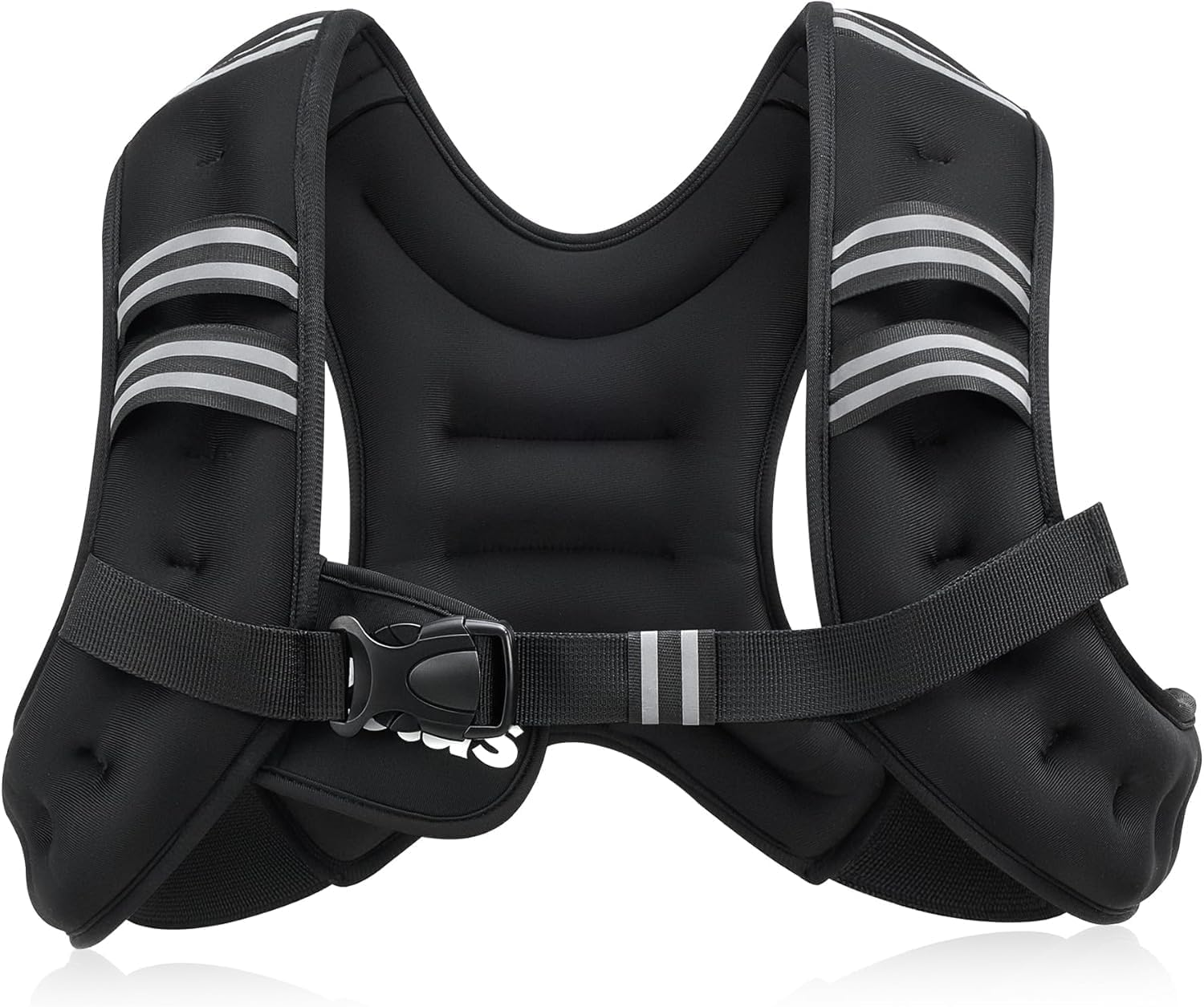 Weighted Vest for Men and Woman, 6Lb/8Lb/12Lb/16Lb/20Lb/25Lb/30Lb Weight Vest with Reflective Stripe for Workout, Strength Training, Running, Fitness, Muscle Building, Weight Loss, Weightlifting image number 6