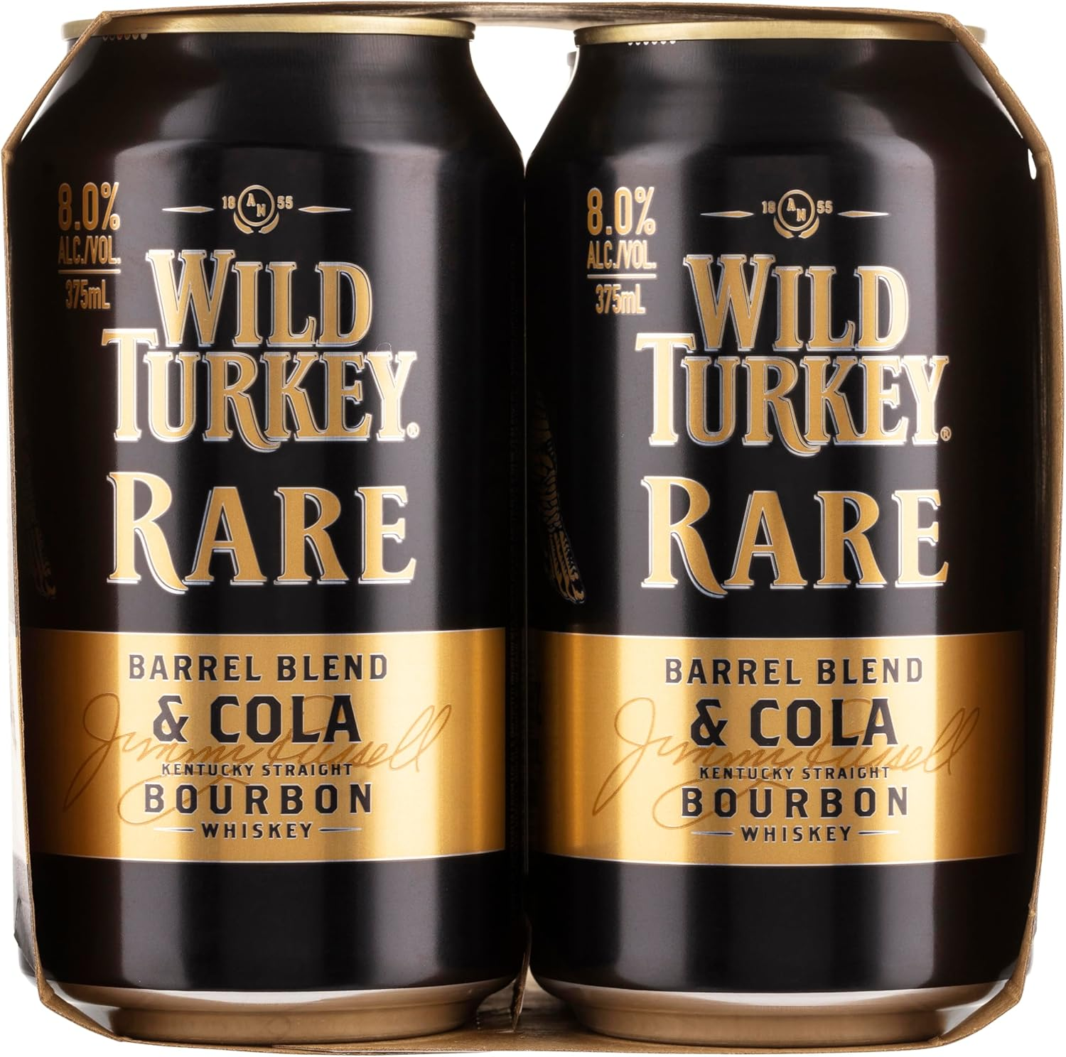 Wild Turkey Rare Bourbon and Cola 8% Can 375 Ml (Pack of 4) image number 4