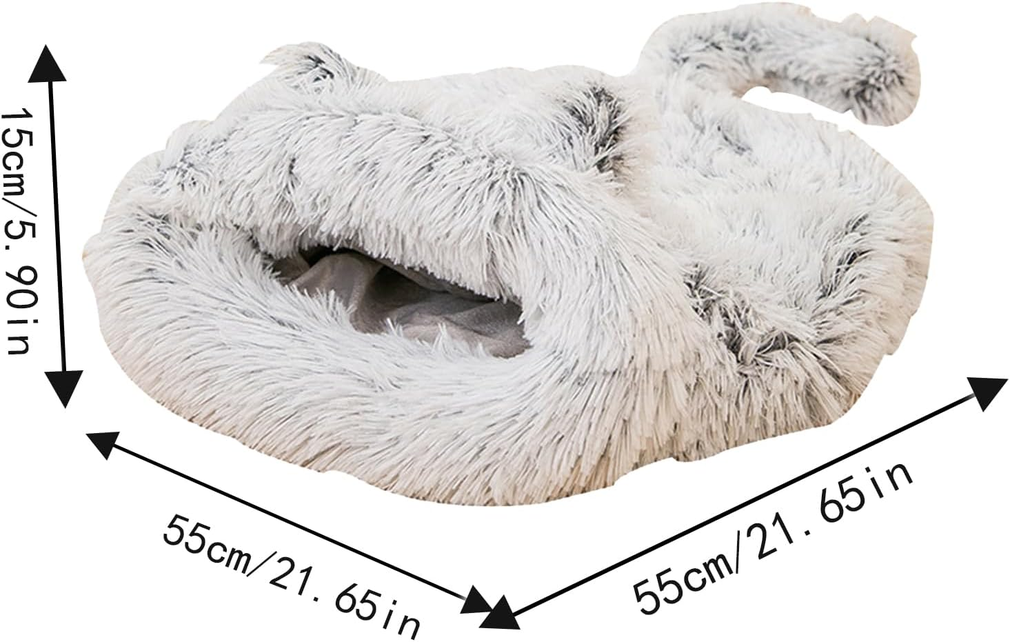 Cat Sleeping Bag | Removable Kitten Sack - Removable Washable Plush Lining Cat Sleeping Bed,For Small Puppy Kitten Bunny Outdoor Home Comfort Support image number 4