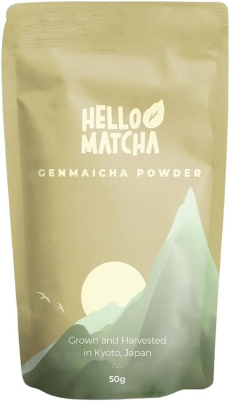 Hello Matcha, Genmaicha Powder from Uji Kyoto &ndash; Roasted Brown Rice and Matcha Powder, Premium Japanese Genmaicha for Lattes, Tea & Baking, 50G image number 3