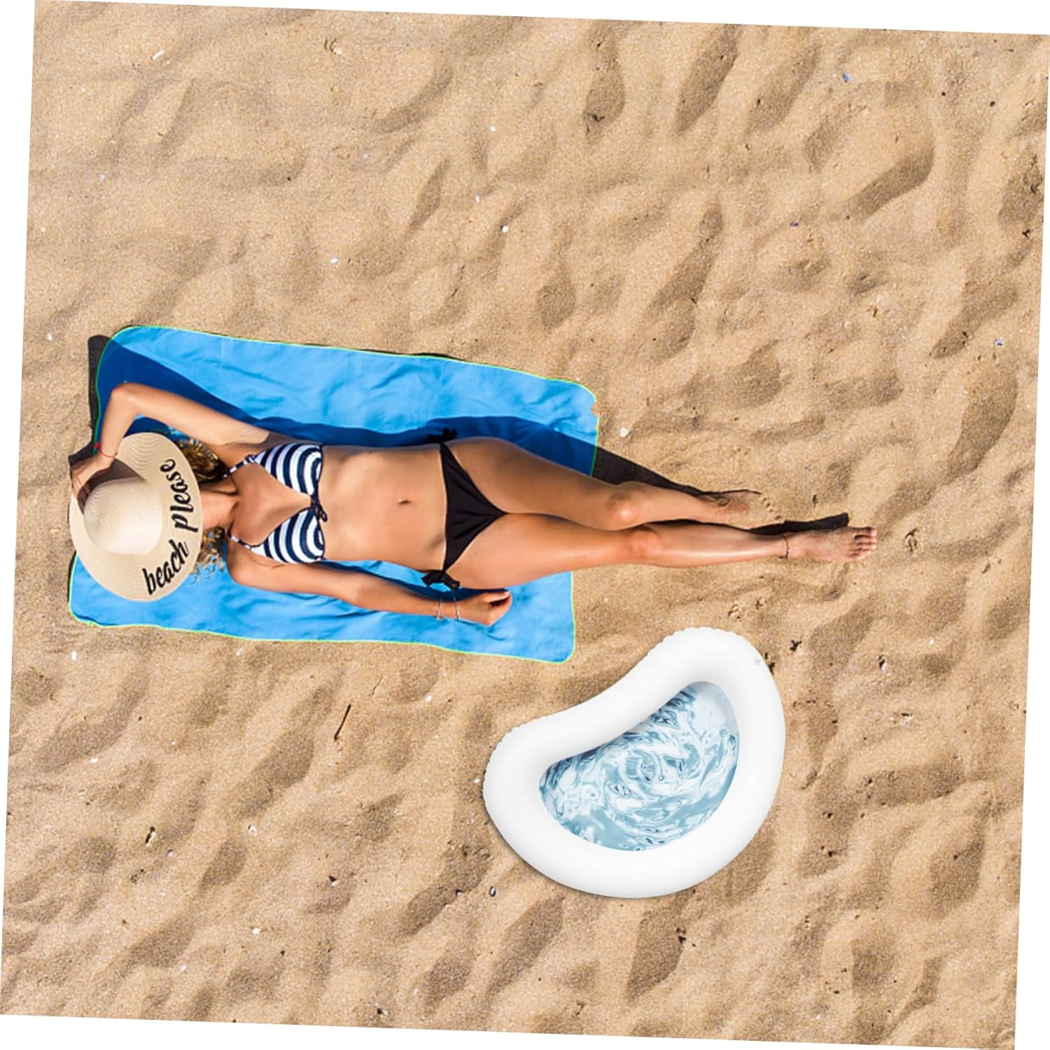 Inflatable Spa Footbath Foot Soaking Bath Water Basin for Foot Pool Foot Bath Foot Soaking Basin Portable Foot Bath for Pool Entry Portable Body Washing Basin Foot Soaker Tub PVC image number 4