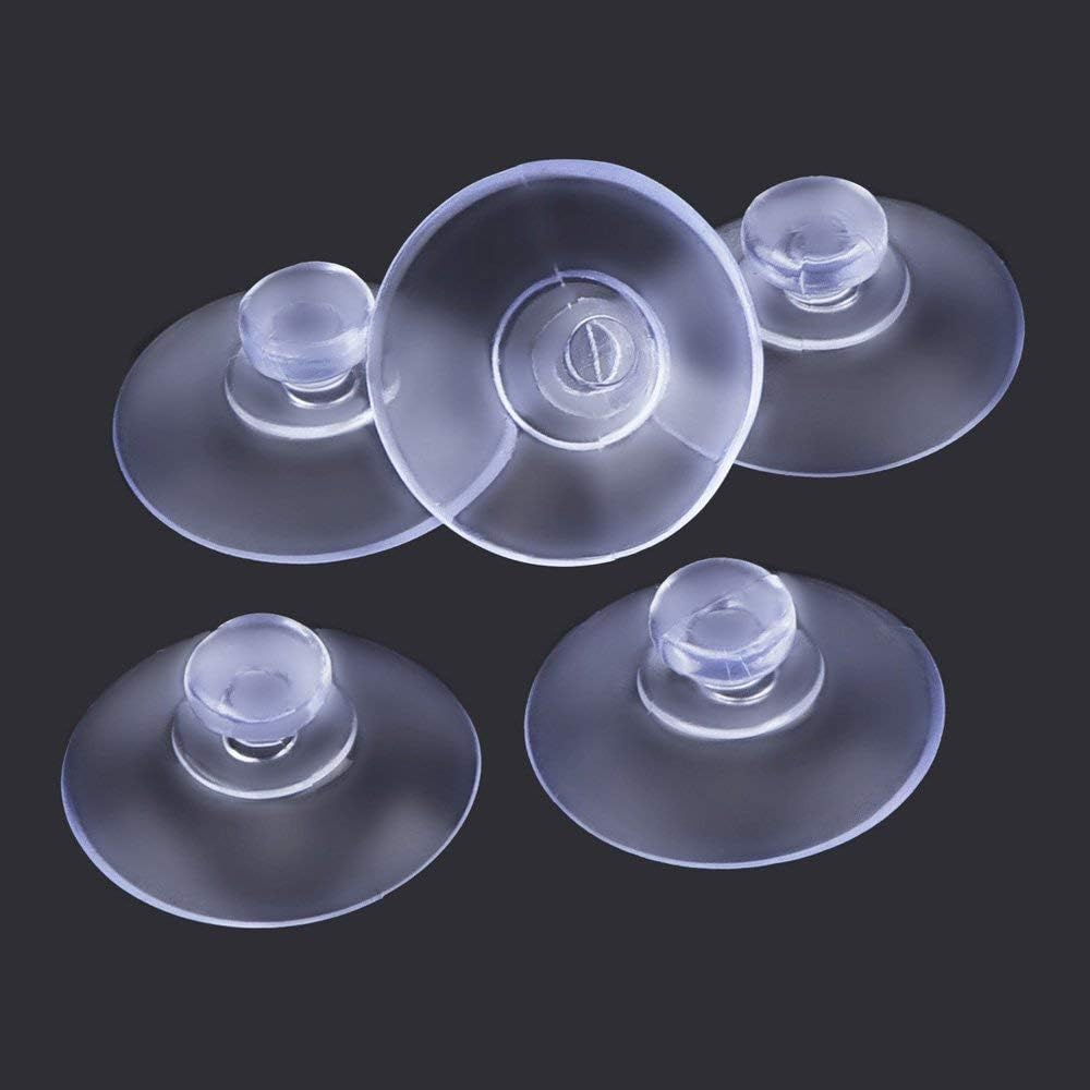Clear Suction Cups, 50 Pieces 30 Mm Mushroom Head PVC Plastic Suction Cup/Suckers Plain without Hooks image number 5