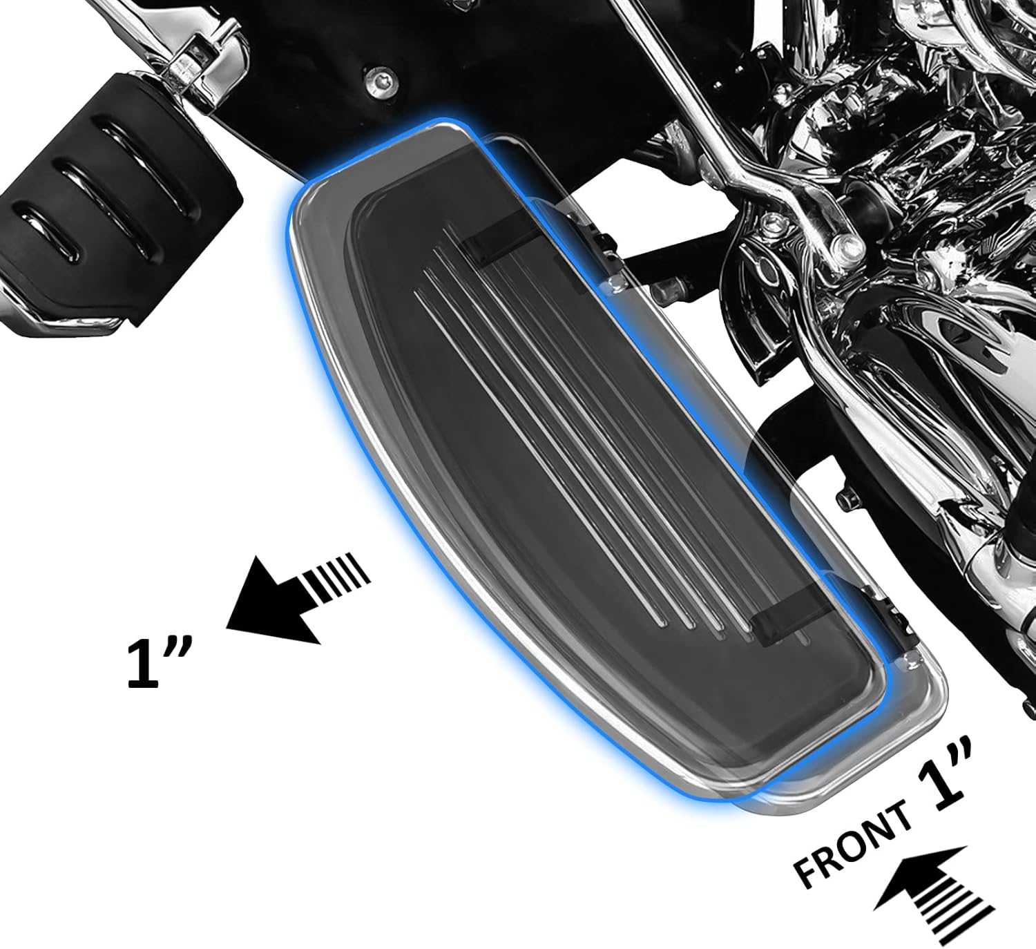 Mofun Driver Floorboard Relocation Brackets Compatible with Harley Touring Street Road Electra Glide Road King Trikes Motorcycle Foot Control 2017-2023 image number 2