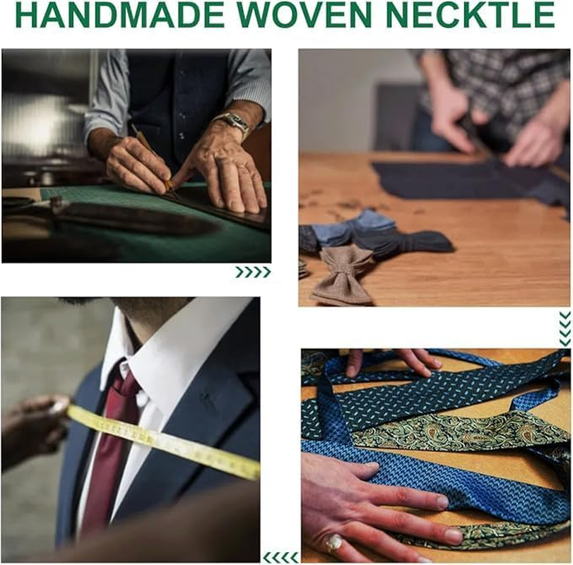 Ties for Men Woven Classic Business Casual Striped Tie for Wedding Formal Party