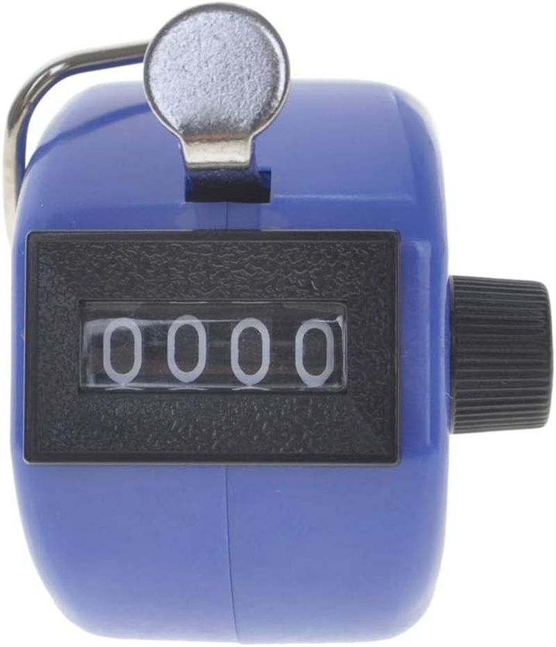 TOPTIE 2 PCS Clicker Counters, Plastic Mechanical Number Pitch Counters, 4-Digit Tally Counters for Sports Events - Blue image number 3