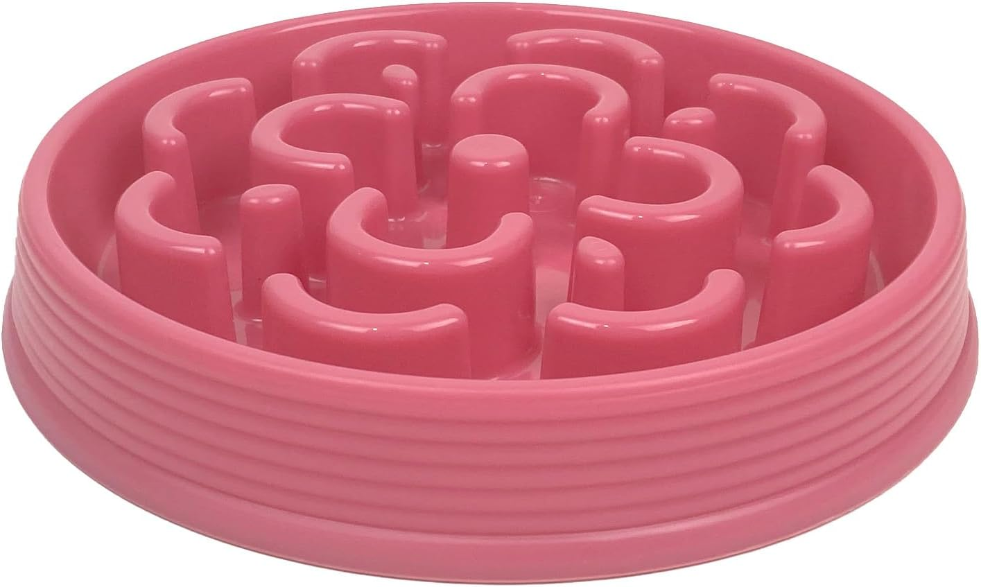 Barkley & Bella Dog Slow Chow Feeder Pink Medium, 25Cm - Healthy Eating Pet Interactive Feeder, Anti-Choking, Non-Skid, 100% BPA, PVC, Phthalate-Free, Dishwasher-Safe, Microwave Safe