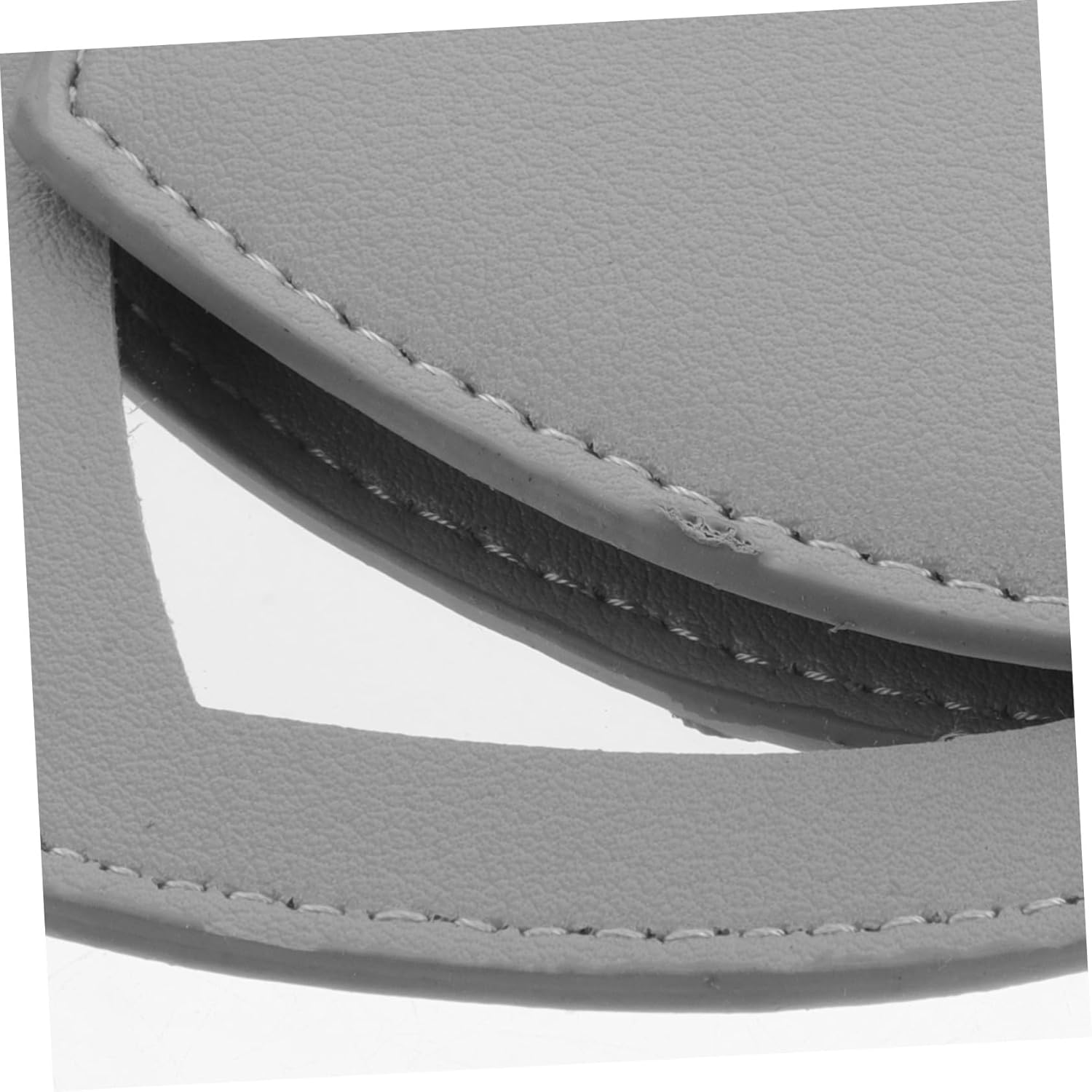 ASAKKURA 2Pcs Heart Compact Mirror with Rotation PU Leather Wristlet Keychain Vanity Mirror for Women Portable Travel Makeup Accessory for Pockets Bags and Handbags - Multicolor image number 3