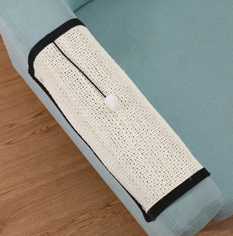HAOZAIKEJI Cat Scratcher Mat Sofa Protector Natural Sisal Cat Scratching Mat Cat Scratch Couch Cover Heavy Duty Couch Guard Easy Installation Scratch Pad for Grinding Claws Protecting Furniture image number 3