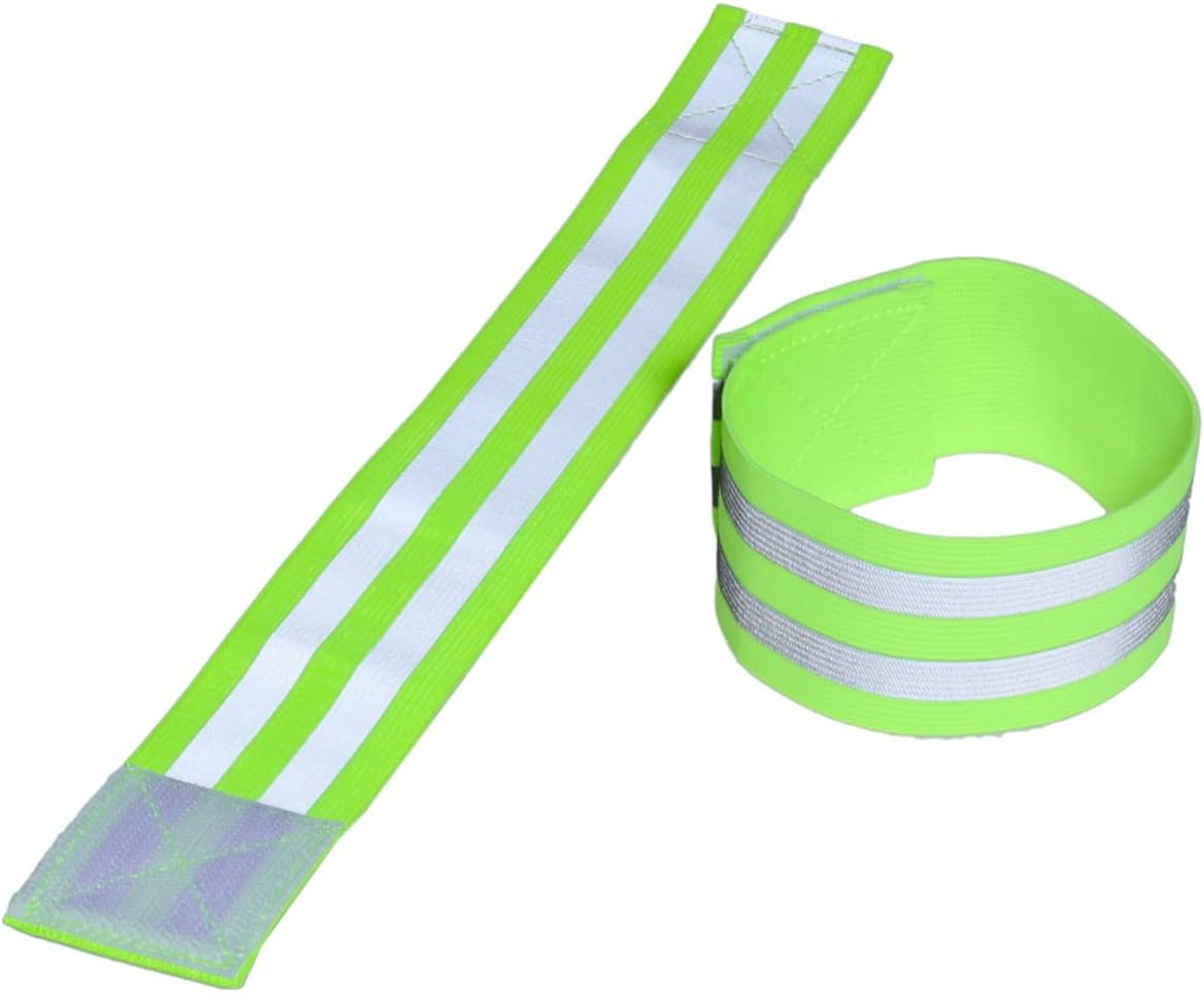 Parliky Reflective Running Gear Armband Elastic Band High Visibility Safety Strap for Men Women Night Running Cycling Walking image number 1