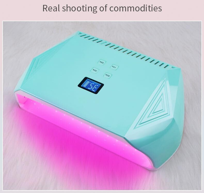 128W Rechargeable UV Led Nail Lamp, Professional Cordless Nail Dryer UV Light Nail Lamp for Gel Nails with Automatic Sensor/4 Timer Setting image number 5