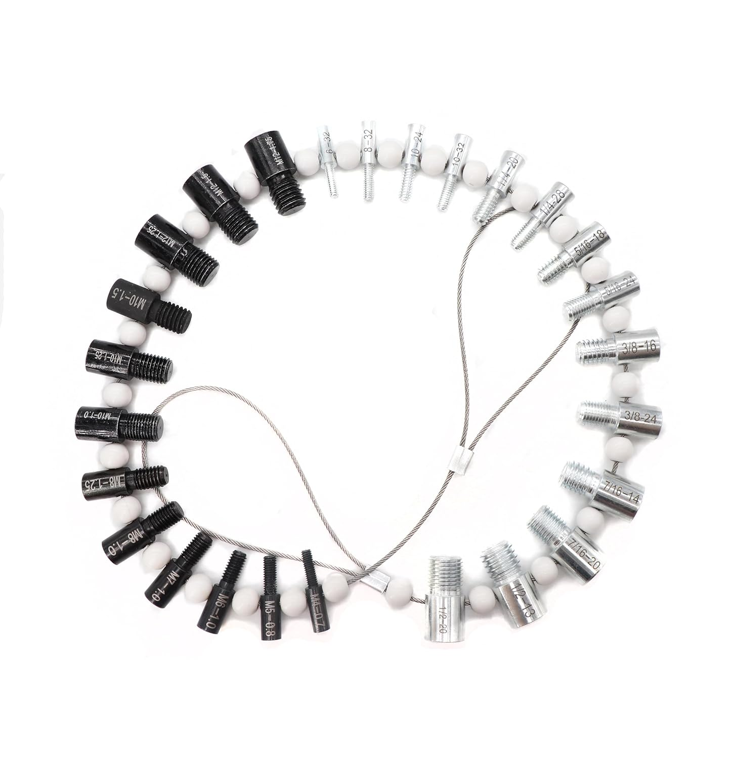 Cseao Nuts Bolts Thread Checker, SAE Metric Bolts Nuts Thread Checker, 26 Male & Female Gauges, 14 Imperial, 12 Metric image number 4