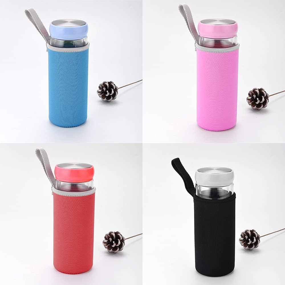 Danzix 4 Pack Neoprene Water Bottle Sleeve,Fit for All 16Oz-19Oz Portable Sport Water Bottle image number 4