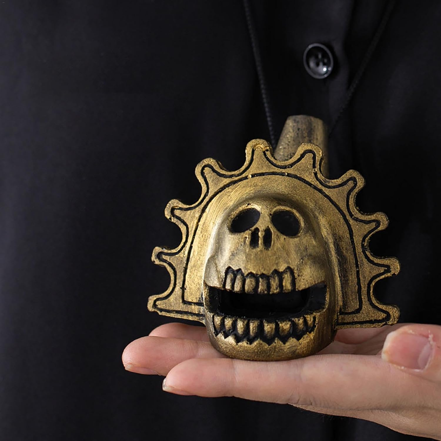 Loud Human Screaming Whistle, Aztec Death Whistle, Creative Aztec Death Whistle, Aztec Ceremonial Whistle, Ancient Aztec Whistle, Aztec Sound Whistle for Aztec Scream Whistle